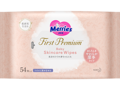 Салфетки влажные Merries розовые, сменный блок 54 шт. 1-00000194_1