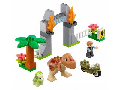 Конструктор Lego Duplo Jurassic World Побег динозавров: тираннозавр и трицератопс 1-00341813_1