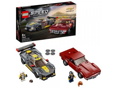 Конструктор Lego Speed Champions Chevrolet Corvette C8.R Race Car and 1968 Chevrolet Corvette 1-00341843_1