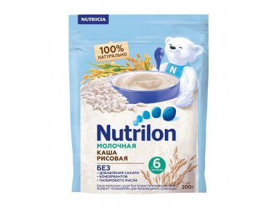 Каша молочная Nutrilon Рисовая 200 г 1-00260594_3