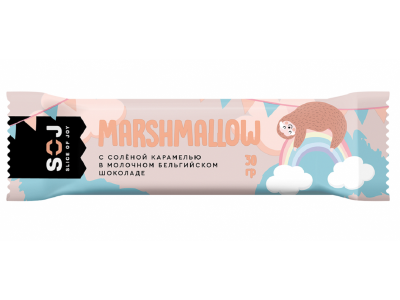 Батончик Marshmallow SOJ с соленой карамелью в молочном шоколаде 30 г 1-00320997_1