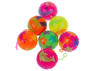 Игрушка-антистресс Играем вместе Мячик на веревочке, со светом 1-00344570_2