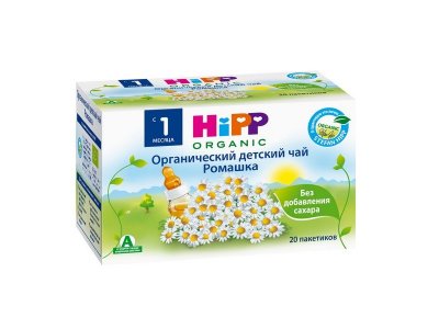 Чай Hipp Organic Ромашка с 1 месяца, 20 пакетиков*1,5 г 1-00280786_1