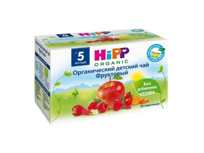 Чай Hipp Organic Фруктовый с 5 месяцев 20 пакетиков*2 г 1-00280787_1