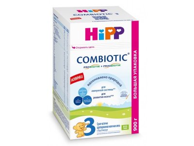 Смесь Hipp 3 Combiotic молочная сухая адаптированная 900 г 1-00345595_1