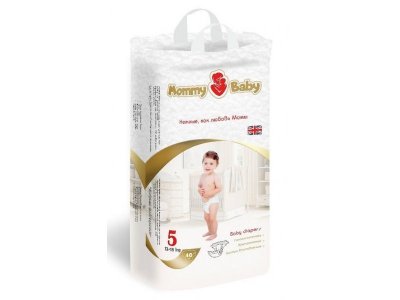 Подгузники Mommy Baby 5, 12-18 кг, 40 шт. 1-00232594_1