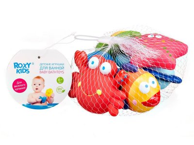 Набор игрушек для ванной Roxy-Kids Морские обитатели, 6 шт. 1-00345698_9