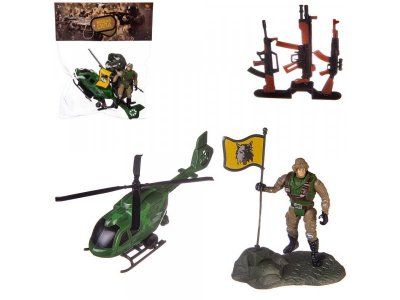 Игровой набор Abtoys Боевая сила, Вертолет, фигурка солдата и другие аксессуары 1-00346195_1