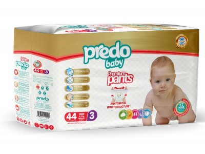Подгузники-трусики Predo Baby 4-9 кг 44 шт. 1-00346372_1