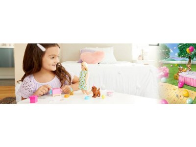 Набор игровой Mattel Barbie и щенки кукла Барби с питомцами и аксессуарами для щенков 1-00346575_11