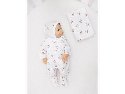 Ползунки AmaroBaby Love с грудкой, на кнопках, 2 шт. 1-00347016_3