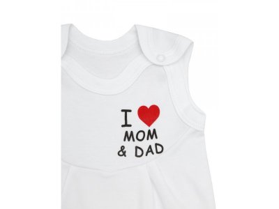Ползунки AmaroBaby Love с грудкой, на кнопках, 2 шт. 1-00347016_7