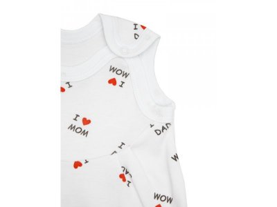 Ползунки AmaroBaby Love с грудкой, на кнопках, 2 шт. 1-00347016_8