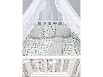 Комплект в кроватку AmaroBaby, 15 предметов (3 + 12 подушек-бортиков) 1-00347631_5