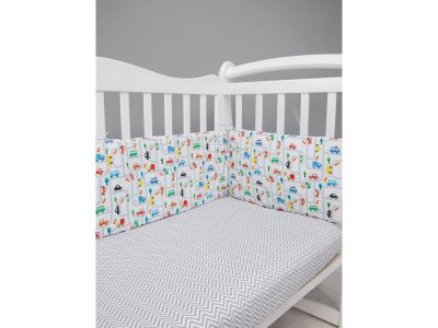 Бортик в кроватку AmaroBaby на молнии (4 подушки-бортика) 1-00347610_2