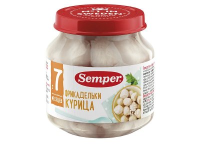 Пюре Semper Фрикадельки из курицы 125 г 1-00071790_1