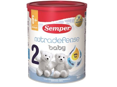 Смесь Semper Nutradefens baby 2 молочная с 6 мес. 400 г 1-00088485_1