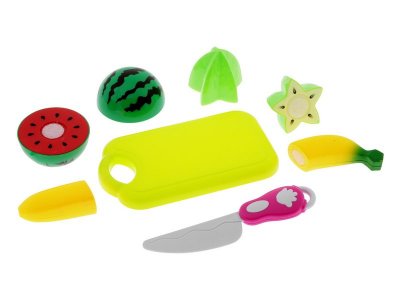 Набор игровой EE toys Фрукты на липучке, с ножом и доской 1-00345567_1