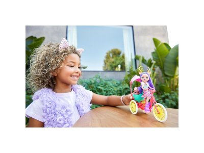 Кукла Mattel Enchantimals с питомцем и транспортным средством Велосипедисты 1-00349483_2