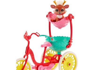 Кукла Mattel Enchantimals с питомцем и транспортным средством Велосипедисты 1-00349483_4