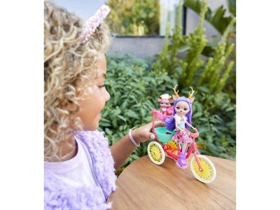 Кукла Mattel Enchantimals с питомцем и транспортным средством Велосипедисты 1-00349483_10