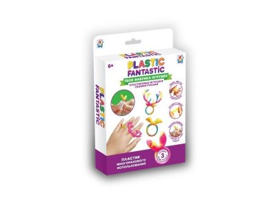 Набор для изготовления игрушек 1Тoy Plastic Fantastic Кольца (Оленёнок, Кролик, Летучая мышь) 1-00351479_1