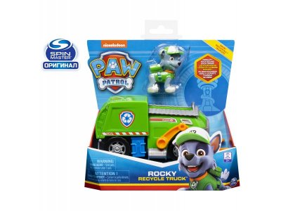 Машинка Paw Patrol Щенячий патруль классическая с щенком Рокки 1-00351617_5