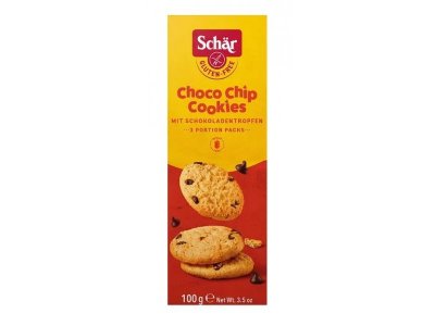 Печенье Dr. Schär Choco Chip Cookies с кусочками шоколада 100 г 1-00352802_1