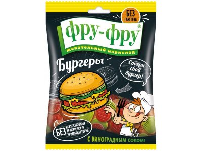 Мармелад жевательный Фру-Фру Бургеры 100 г 1-00353136_1