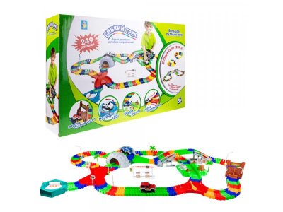 Набор игровой 1TOY Гибкий трек Большое путешествие, 249 деталей 1-00353587_2