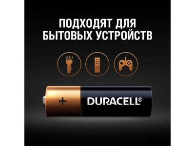 Батарейки алкалиновые Duracell Basic AA LR6 6 шт. 1-00221422_4