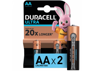 Батарейки алкалиновые Duracell Ultra Power AA 2 шт. 1-00221428_1