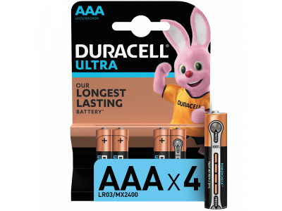 Батарейки алкалиновые Duracell Ultra Power AAА 4 шт. 1-00221431_1