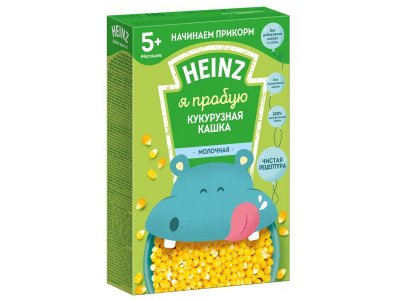 Кашка Heinz Я пробую молочная кукурузная 180 г 1-00355197_1