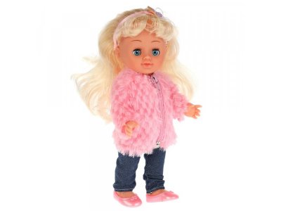 Кукла Карапуз Олеся Абвгдейка песня, расческа, 2 заколки, озвученная 25 см 1-00355217_2