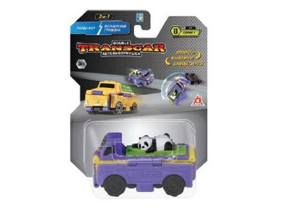 Игрушка 1Toy Transcar Double: Панда-кар – Грузовик для перевозкуи тросника, 8 см, блистер 1-00355314_1
