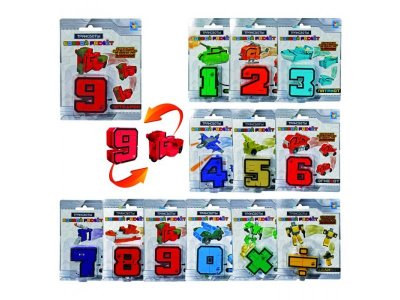 Игрушка 1Toy Трансботы Боевой расчёт (цифры от 0 до 9, знаки -, +, :, х) 1-00355335_1