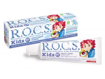Зубная паста Rocs Фруктовый рожок для детей 3-7 лет, 45 г 1-00000689_1