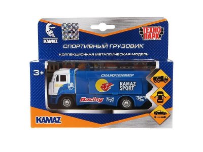 Машина Технопарк Камаз Спорт раллийный грузовик, открыв.двери, 12 см 1-00356211_1