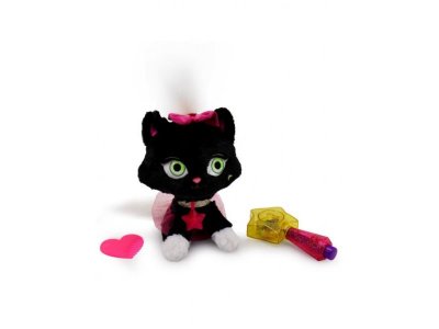 Мягкая игрушка Shimmer Stars плюшевый Черный Котенок со светящимися блестками, 20 см 1-00356387_4