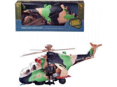 Игрушка Abtoys Вертолет военный Боевая Сила, световые и звуковые эффекты 1-00356457_2