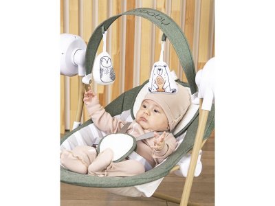 Электронные качели AmaroBaby Wooden Swing 1-00357073_3