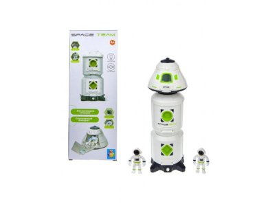 Набор игровой 1Toy Space Team Космическая станция, Спускаемый аппарат, аксессуары, свет/звук 1-00357098_1