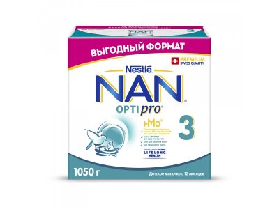 Молочко Nestle NAN 3 детское Optipro 1050 г 1-00357137_1