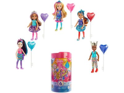Кукла Mattel Barbie Сюрприз Челси в ярких нарядах для вечеринки в оттенках драгоценных камней 1-00357285_3