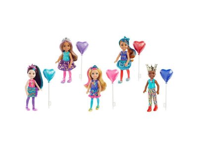 Кукла Mattel Barbie Сюрприз Челси в ярких нарядах для вечеринки в оттенках драгоценных камней 1-00357285_5