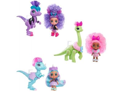 Набор игровой Mattel Cave Club Пещерные малыши Кукла с динозавром 1-00357293_1
