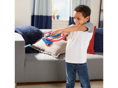 Игрушка Nerf Экипировка на руку Капитан Америка 1-00357317_10