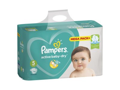 Подгузники Pampers Active Baby-Dry 11–16 кг, размер 5, 110 шт. 1-00204446_9