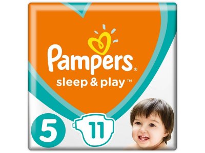Подгузники Pampers Sleep & Play 11-16 кг, 5 размер, 11 шт. 1-00204236_1